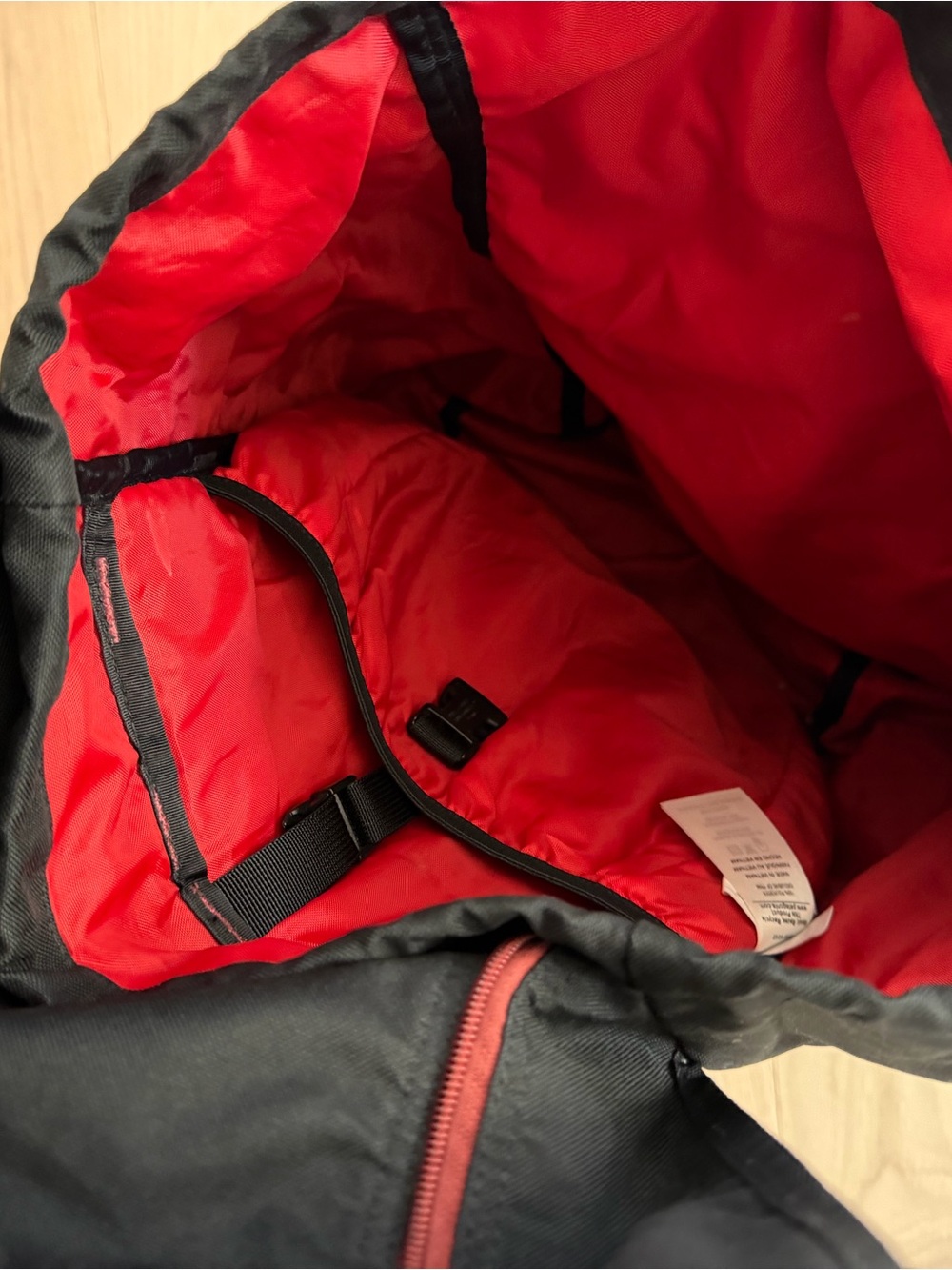 Patagonia Black Roll-Top Rucksack with Brown Trim - Picture 3 of 3